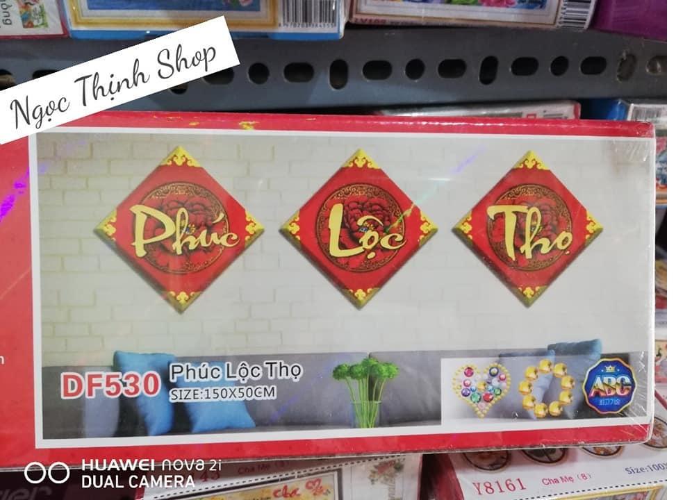 Tranh đính đá Phúc lộc thọ mã DF530