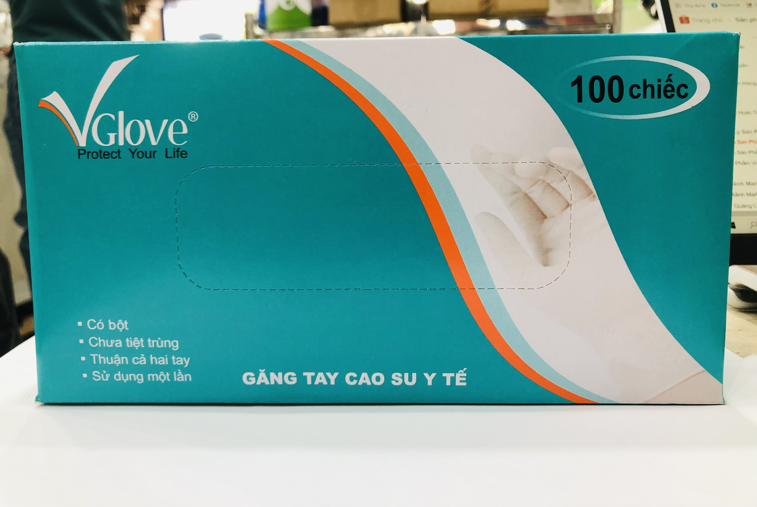 Găng tay y tế có bột Vglove