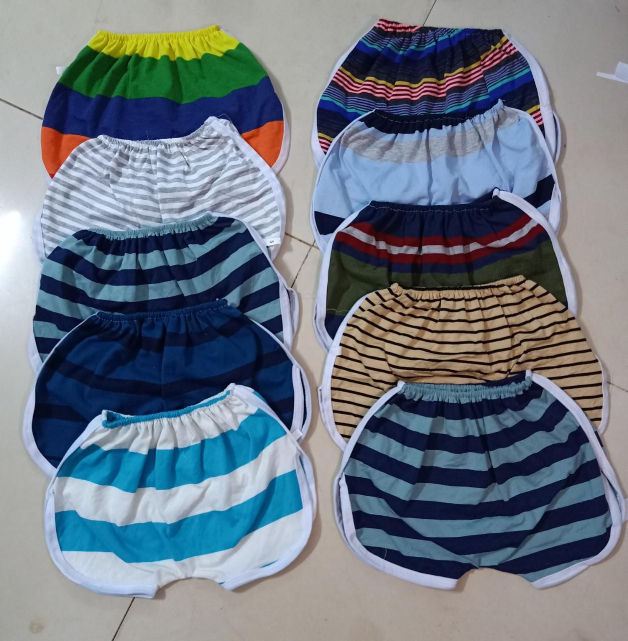 SET 10 quần đùi kẻ cho bé trai bé gái