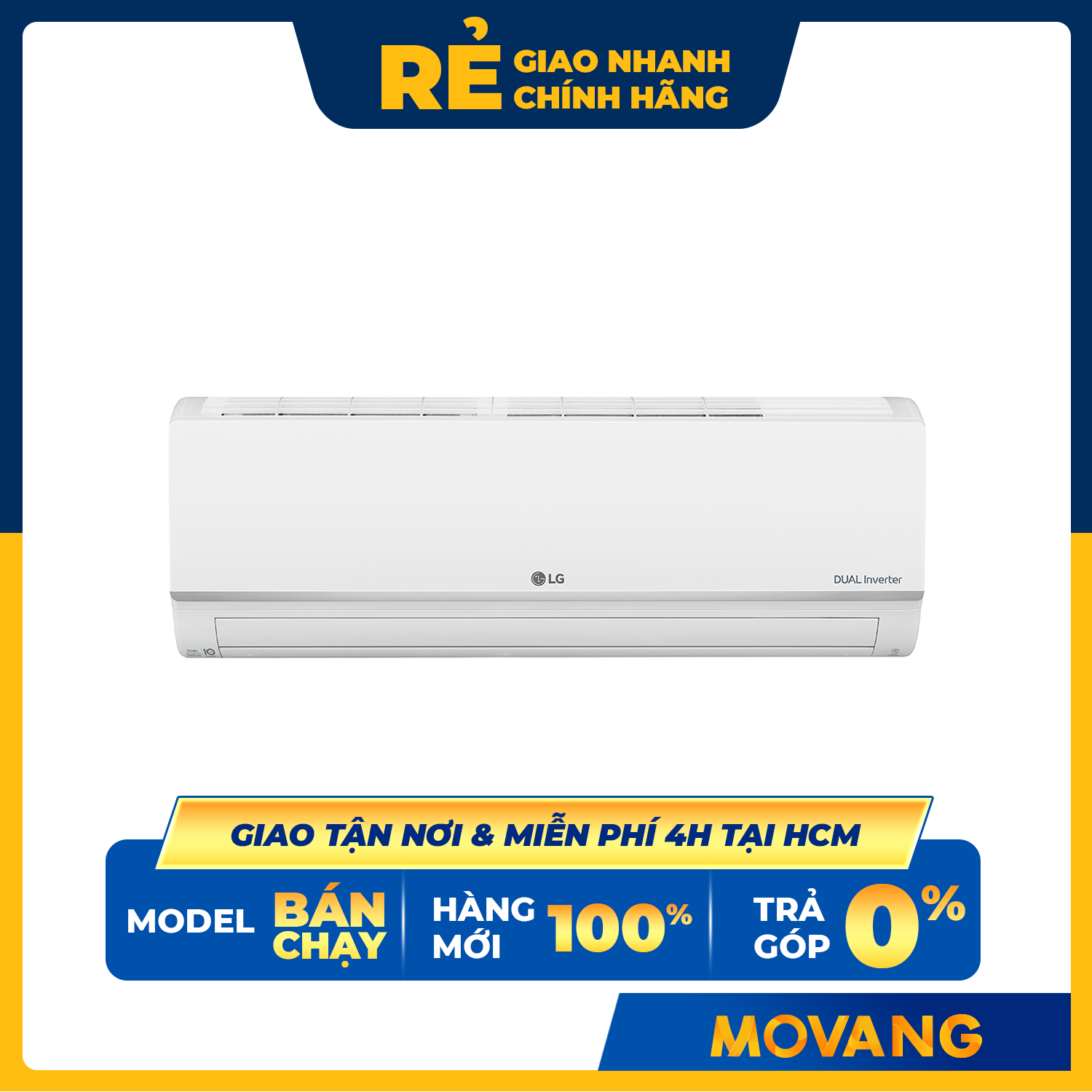 [HCM][TRẢ GÓP 0%] Máy lạnh LG Inverter 1HP V10ENW1 (2021) - Tiết kiệm điện 1 Ngựa Công suất 9.000 BTU - Jet-Cool làm lạnh nhanh chế độ vận hành khi ngủ chức năng tự làm sạch - Bảo hành 2 năm