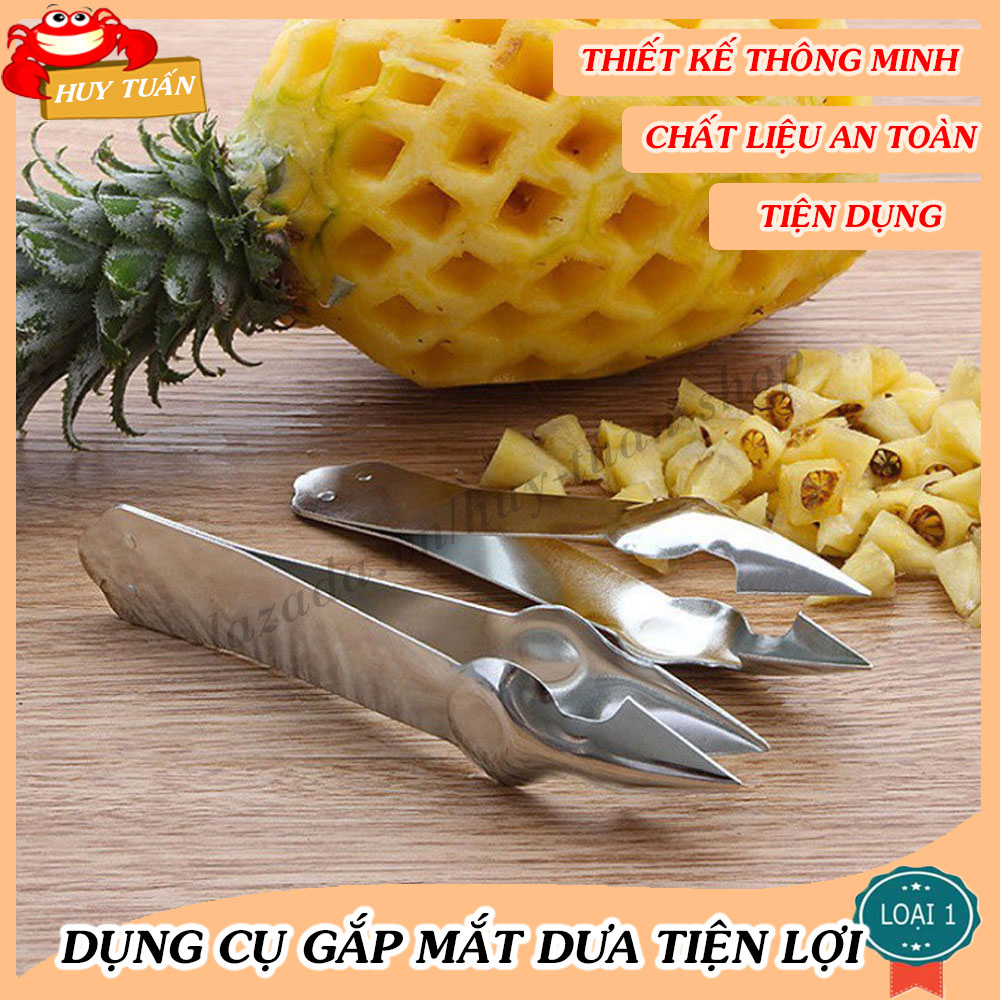 Dụng cụ gắp mắt dứa nhanh chóng tiện lợi, khoét mắt dứa tiện dụng, Dụng cụ gắp mắt dứa nhanh tiện - Huy Tuấn