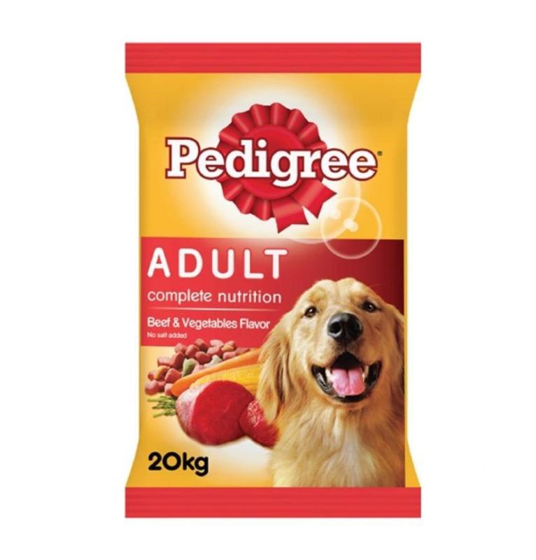 Thức Ăn Cho Chó Vị Thịt Bò Và Các Loại Rau Củ Pedigree Dạng Bao (20kg)