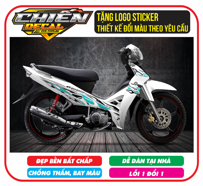 Tem rời sirius lửa trắng xanh ngọc ( tem 3 lớp siêu bền)