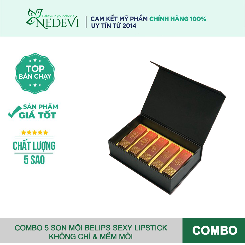 Set son Belips 5 thỏi - Bộ quà tặng yêu thương