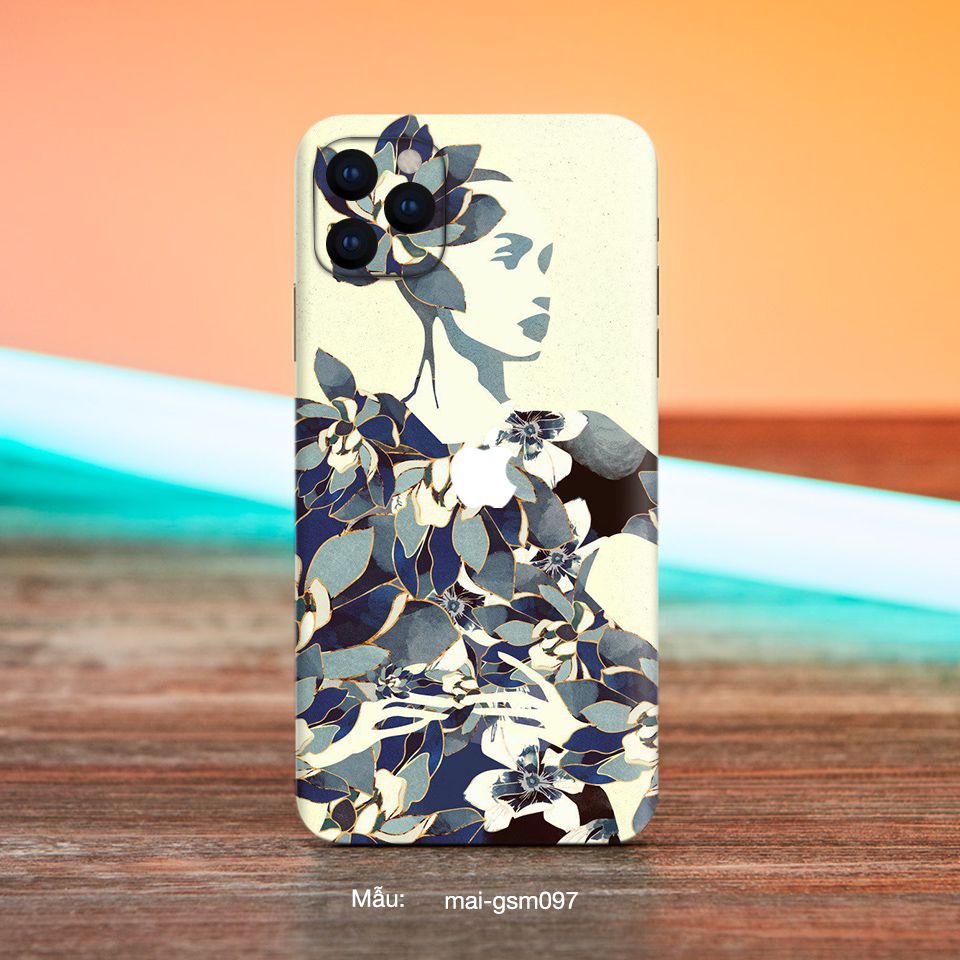 Miếng dán skin mẫu sơn mài bộ 15 cho iPhone 7 Plus, 8 Plus, X, XS, XS Max, 11, 11 Pro, 11 Pro Max