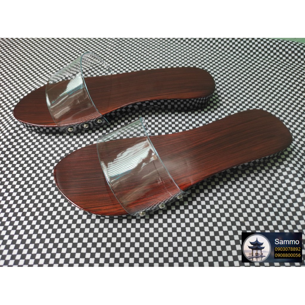 Guốc Gỗ Guốc Mộc 2 Phân Và 5 Phân Quai Trong