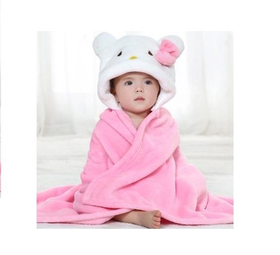 [Ho Chi Minh] cartoon hooded beach bathing towel for babies
