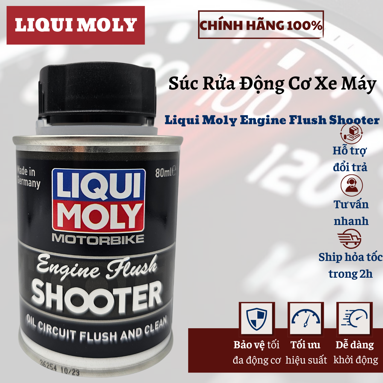 Dung dịch súc rửa động cơ liqui moly engine flush 20597 80ml