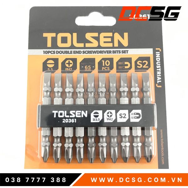 Mũi vít 2 đầu PH2-SL5-S2, có từ tínhTolsen20361 (1 mũi)