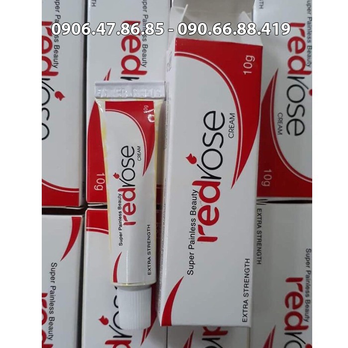 2 tuyp Kem redrose phun xăm - Siêu Mạnh