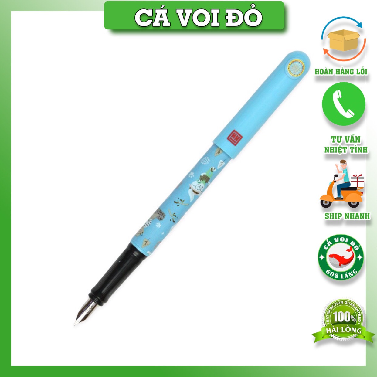 Bút máy nét hoa Hồng Hà Pattern Y01 2278