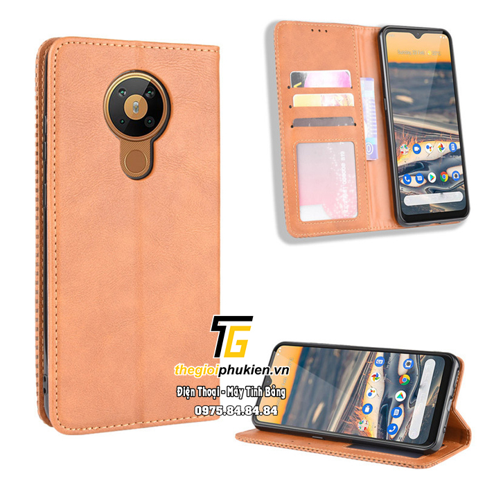 Bao da Nokia 5.3 dạng ví Luxury Leather