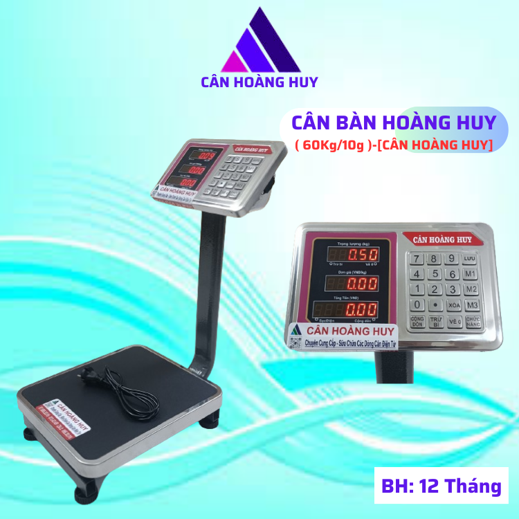 Hot Sale 50% scale electronic cash register, TV scale (60kg) grain table top, for agricultural product weighing, Hoang Huy