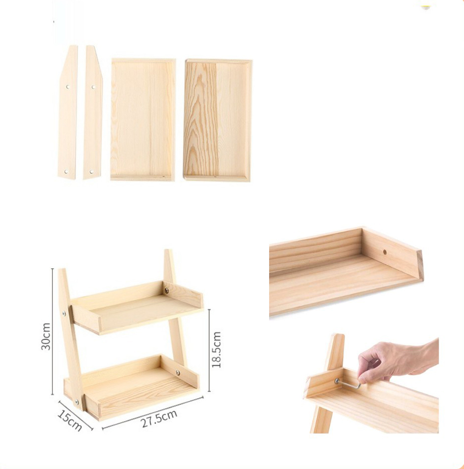 Kệ Gia Vị Gỗ Thông Mộc Family