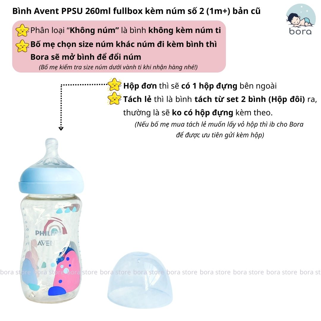 AV natural PPSU milk bottle 125ml 260ml 330ml [select 0-y Knob] [guaranteed 100%]