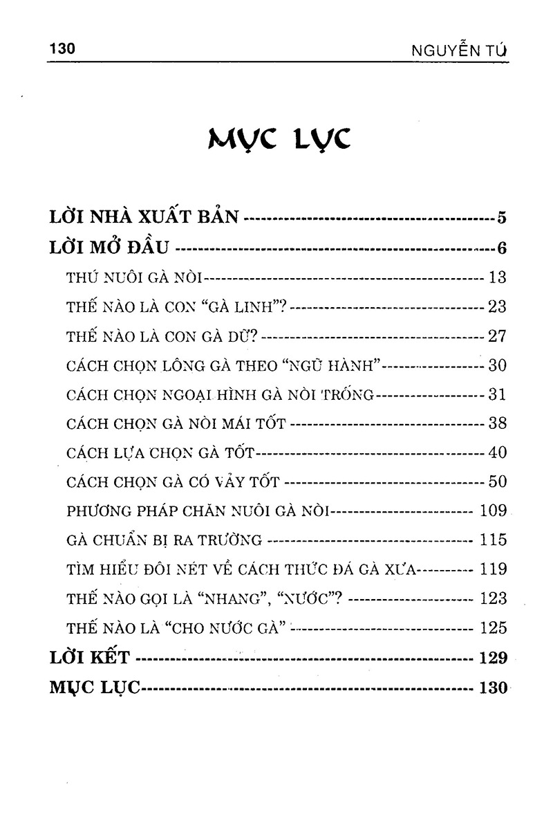 Sách Thú Nuôi Gà Nòi