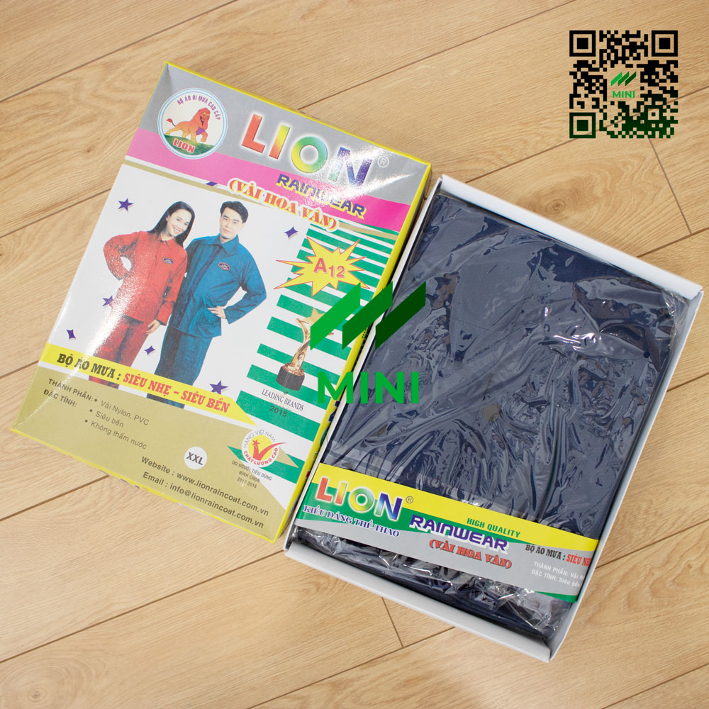 Áo mưa bộ LION A12 vải dù cao cấp