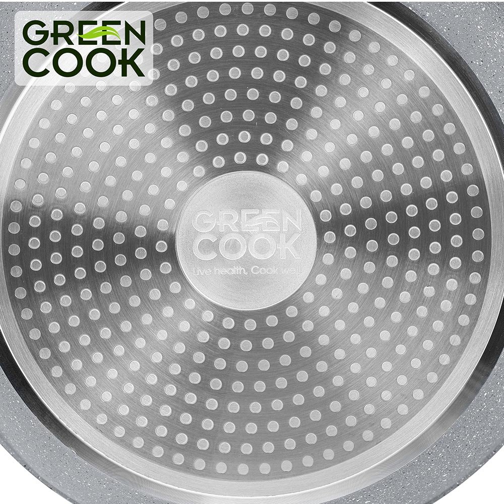 CHẢO VÂN ĐÁ ĐẤY TỪ SÂU LÒNG GREEN COOK 26CM