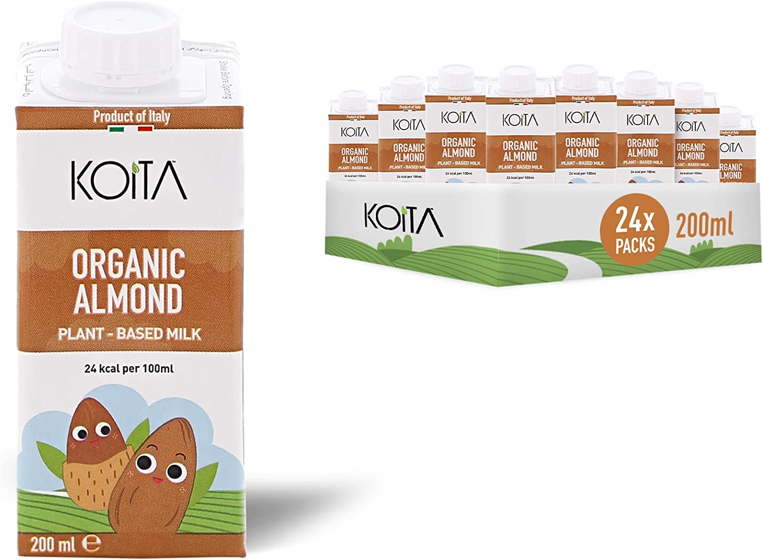 Sữa hạnh nhân hữu cơ Koita thùng 24 hộp x 200ml