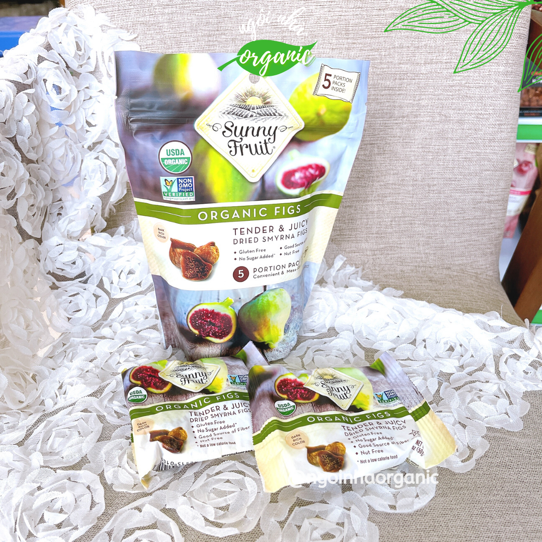 Nho/mơ/mận/sung/cherry khô hữu cơ Sunny Fruit