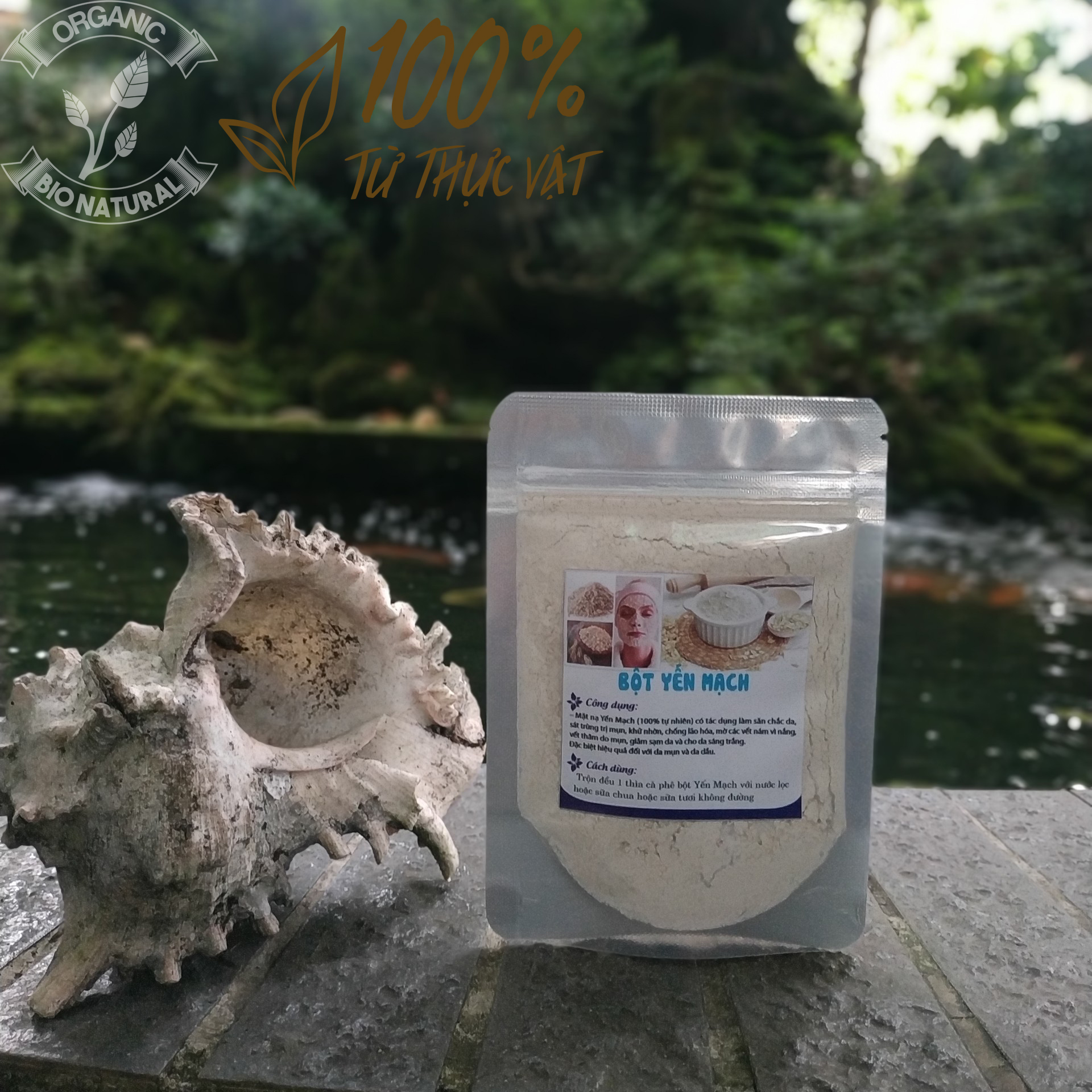 [HCM][BIONATURALVN] Bột đắp mặt nạ Yến Mạch HANDMADE 50gr