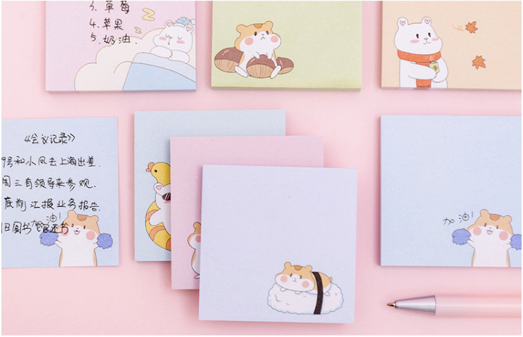 Giấy note, giấy ghi chú dễ thương tệp 80 tờ