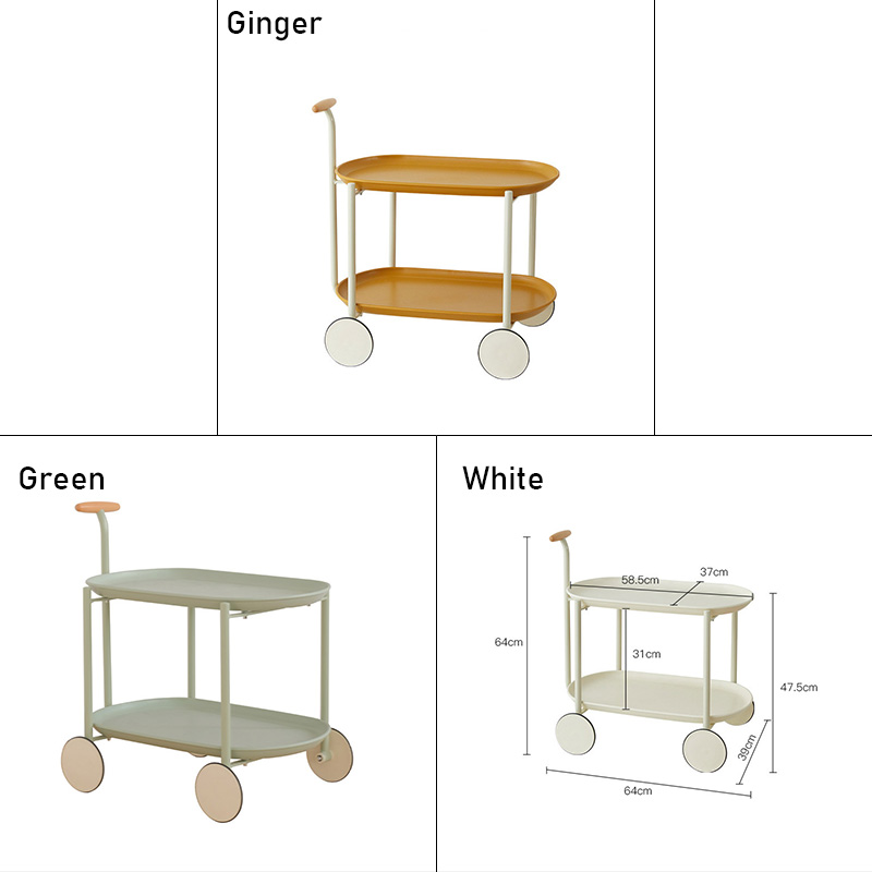 FS Table Nordic creative movable sofa edge a few corners several modern tea table simple ins double storage cart