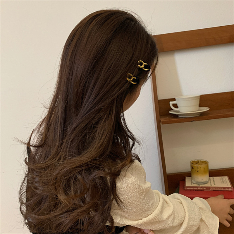 Kẹp tóc hình Phong Cách Retro Hàn Quốc Cho nữ Dễ Thương