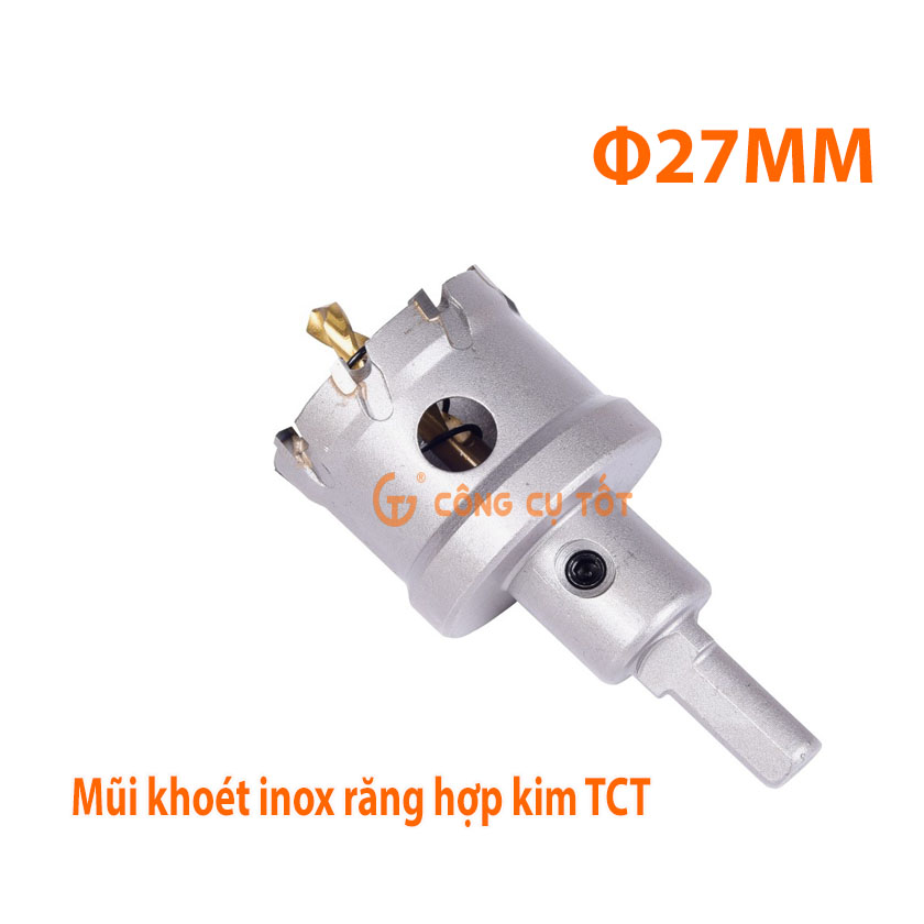 Mũi khoét inox đầu hợp kim tct 16-60