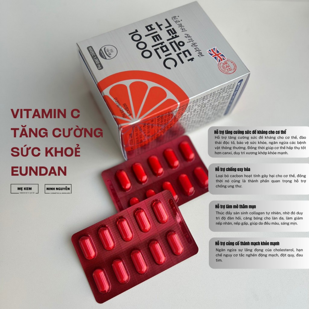 Vitamin C tăng cường sức khoẻ Eundan 120V