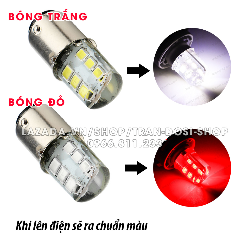 Bóng Đèn Led Phanh Stop Chớp F1 - 1157 12Smd 2835 6W Max Sáng, Điện Áp 12V, Công Suất 6W, Thiết Kế Thông Minh Dễ Dàng Tháo Lắp