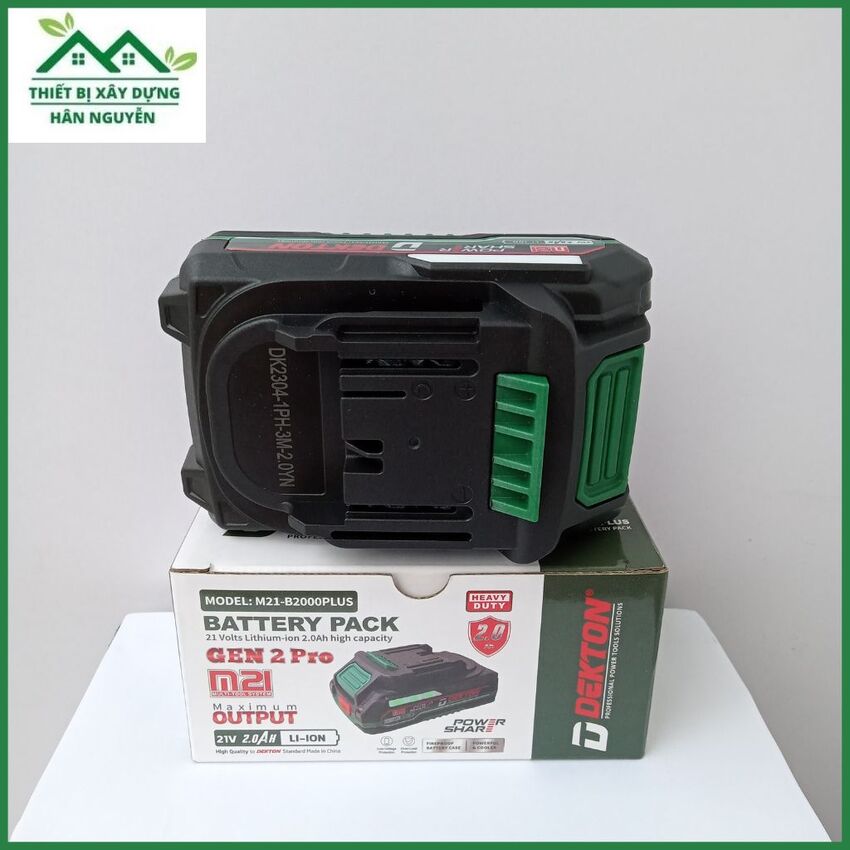 Pin Dekton 2Ah M21-B2000Plus 21V Li-ion 5cell