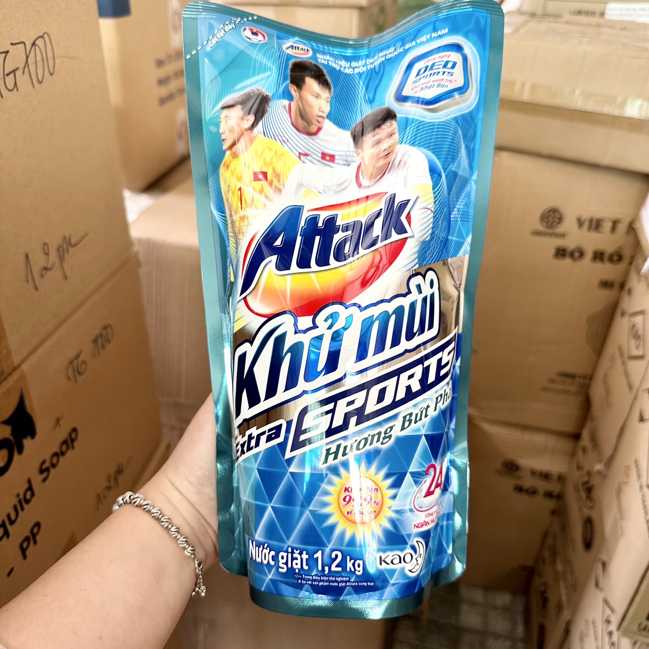 Combo 3 Túi Nước giặt quần áo ATTACK 1,4kg