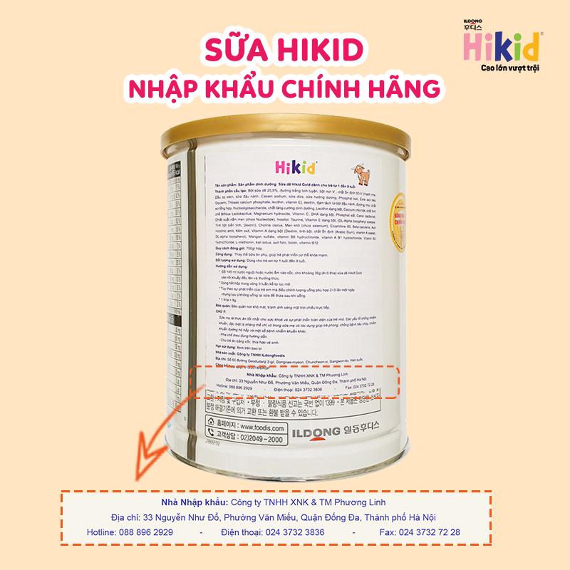 Sữa Hikid - Hàn Quốc Vị Vani