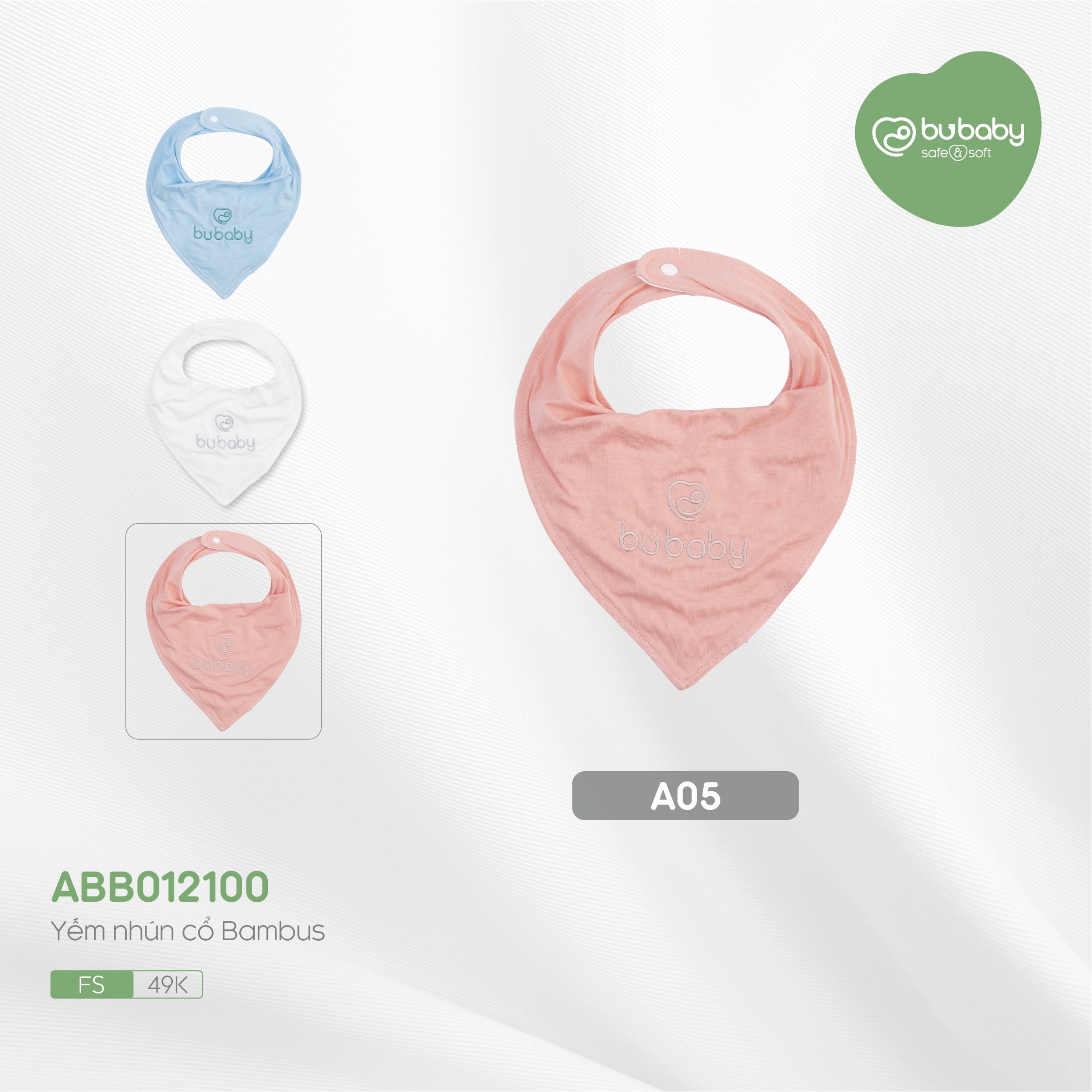 Yếm sợi tre Bu baby Bambus