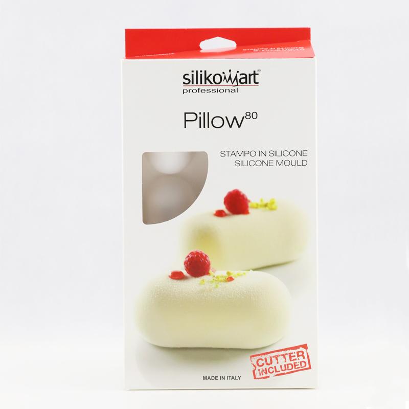 Ý Silikomart SN Silicone Bộ Tạo Khuôn Hình Dòng 8 THẬM CHÍ Gối Hình Bầu Dục Bánh Mousse Bánh Nướng Bộ Tạo Khuôn Hình