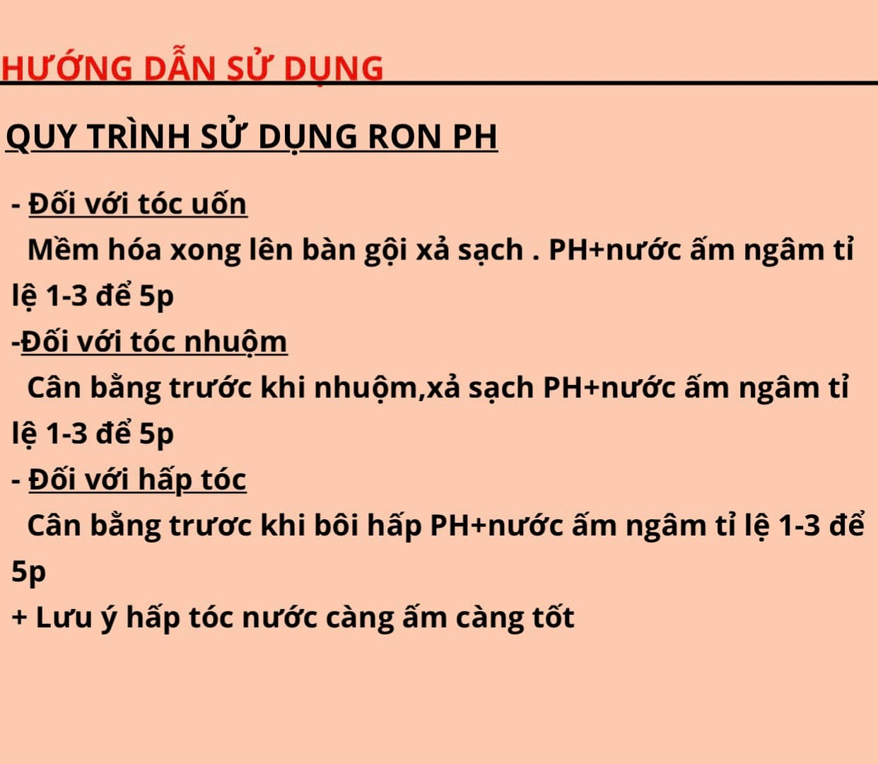 [Mptochcm]Dung Dịch Khử Kiềm Tóc Ron PH