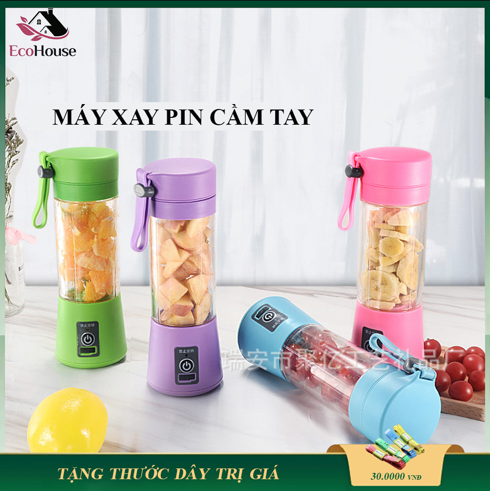 Máy xay sinh tố cầm tay, máy xay cầm tay sạc pin, nhiều chế độ xay, nhỏ gọn tiện lợi khi mang theo, bảo hành 1 năm, lỗi đổi mới trong 7 ngày đầu nhận hàng