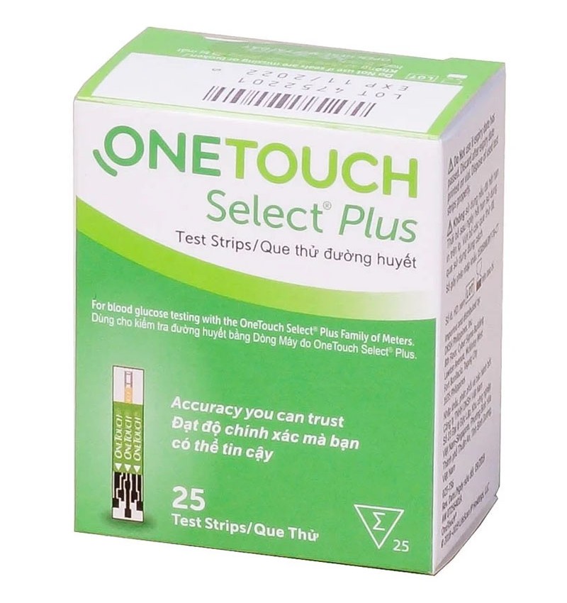 ONETOUCH SELECT PLUS 25 que - Que thử đường huyết của máy Onetouch Select Plus Simple (Chính hãng One Touch)