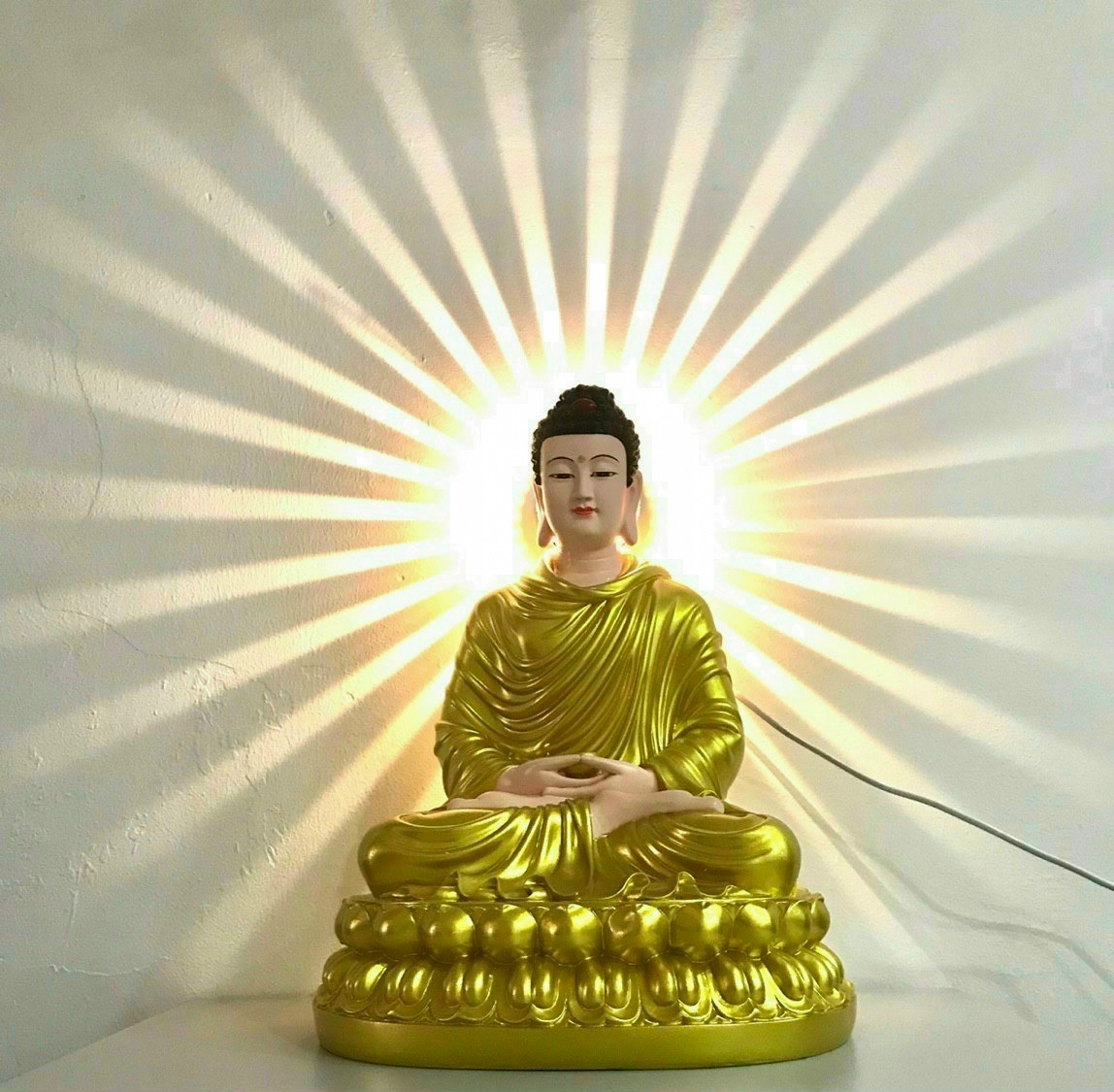 Đèn led hào quang tượng phật led - Màu Vàng