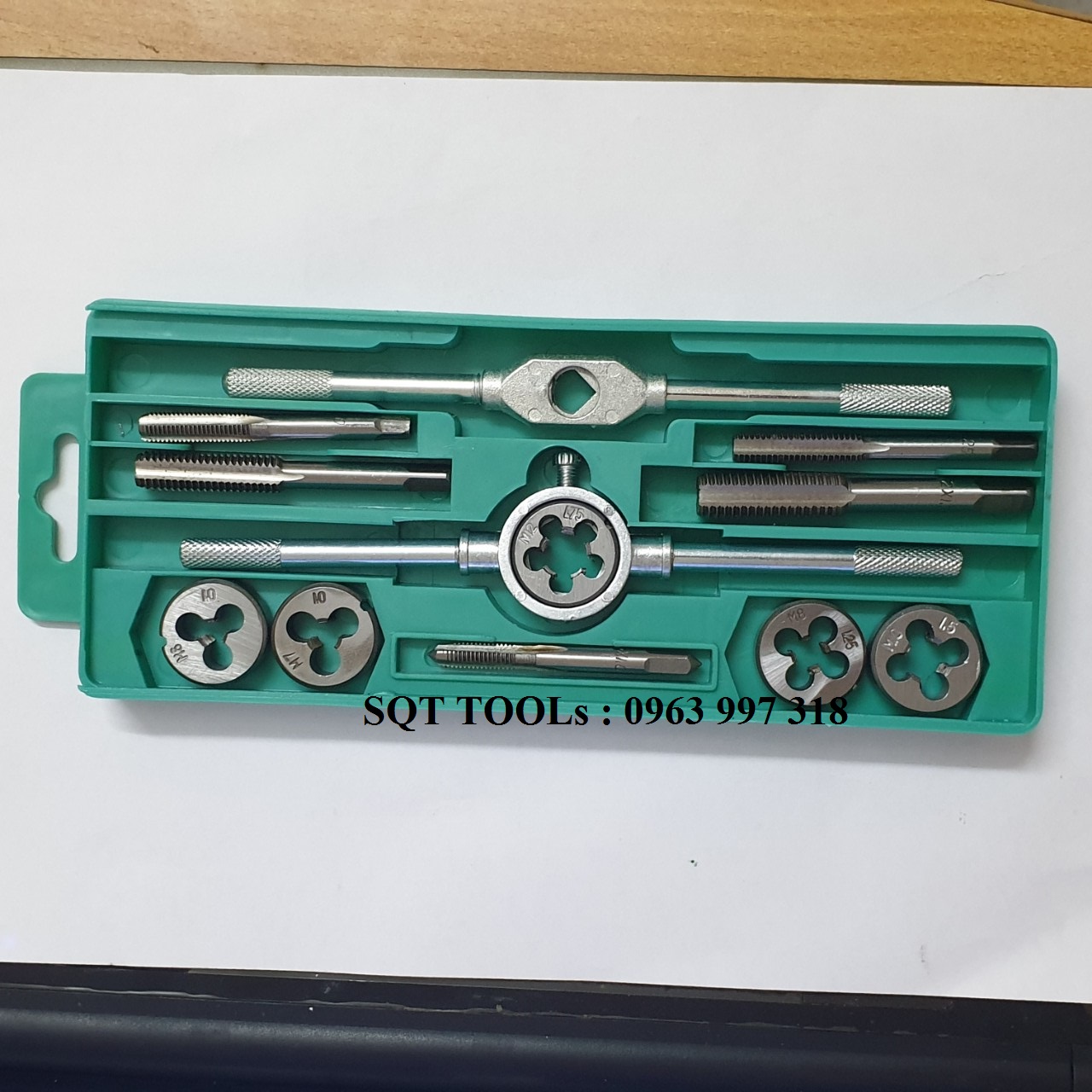 Bộ tay quay taro tạo ren trong và ngoài 12 chi tiết - ta rô ren