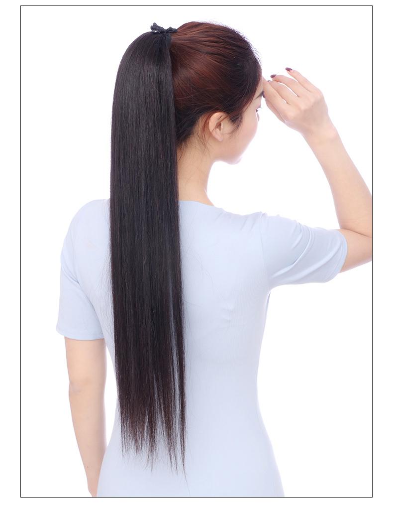 Straight Hair Wig 60cm D13L 💖 Freeship 💖 Women's Long Ponytail Wigs, Women's Ponytail Wigs, Women's Hair Tie Wigs Wholesale 35K