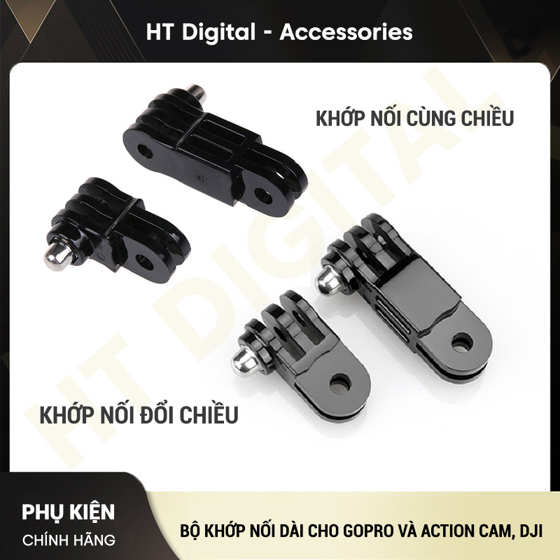 Bộ Khớp Nối Dài Cùng Chiều, Đổi Chiều Nối Chuyển Hướng Cho GoPro, SJCAM, DJI Osmo Action, XiaoYi