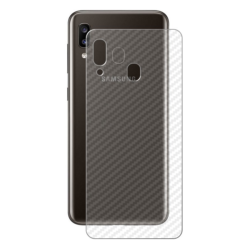 [HCM]Combo cường lực dẻo Samsung A20 2 decal carbon và 2 miếng dán camera