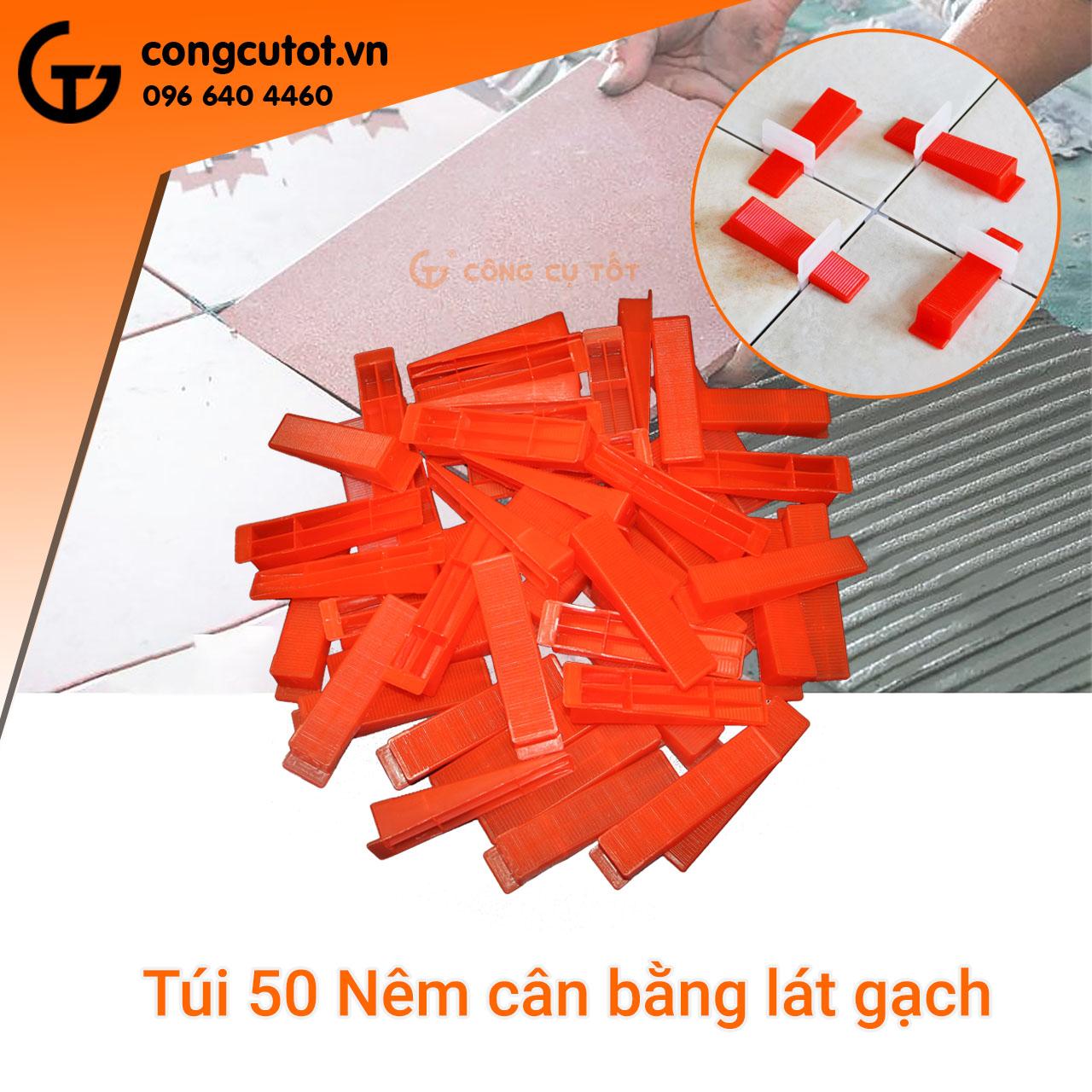 Túi 50 ke nêm cân bằng lát gạch