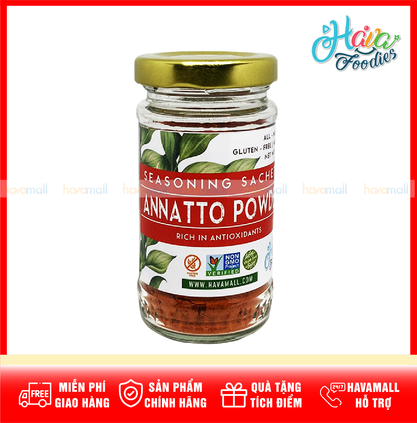 [HOÀN TIỀN MAX 10%]Bột Điều Havafoodies – Annatto Powder