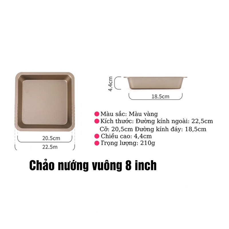 Bộ khay nướng bánh chống dính, Bộ đồ dùng làm bánh, khuôn bánh dụng cụ làm bánh, Bộ 5 khay nướng bánh, Khuôn nướng bánh mì 5 kiểu cơ bản chất liệu thép carbon cao cấp, Đồ dùng làm bánh, (KBM05), Huy Tuấn