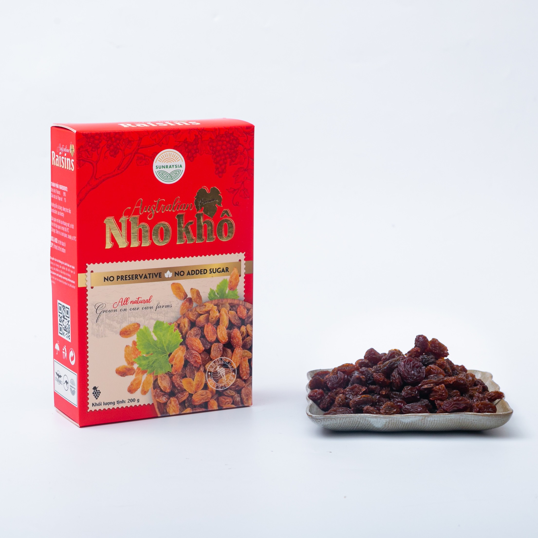 Nho khô Úc cao cấp Sunraysia 200 gram