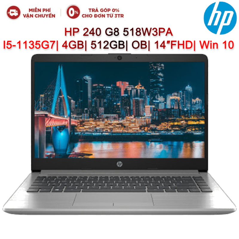 Bảng giá Laptop HP 240 G8 518W3PA I5-1135G7| 4GB| 512GB| OB| 14″FHD| Win 10 Phong Vũ