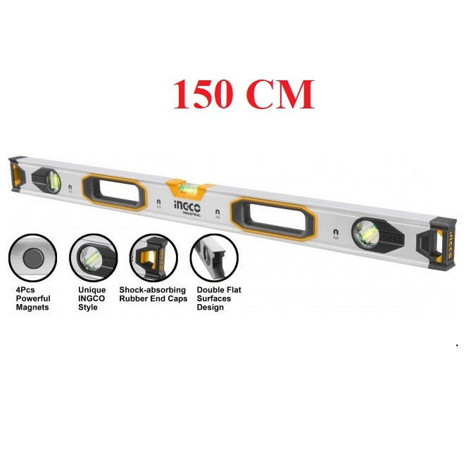 1500mm Thước thủy từ tính (nam châm) INGCO HSL38150M
